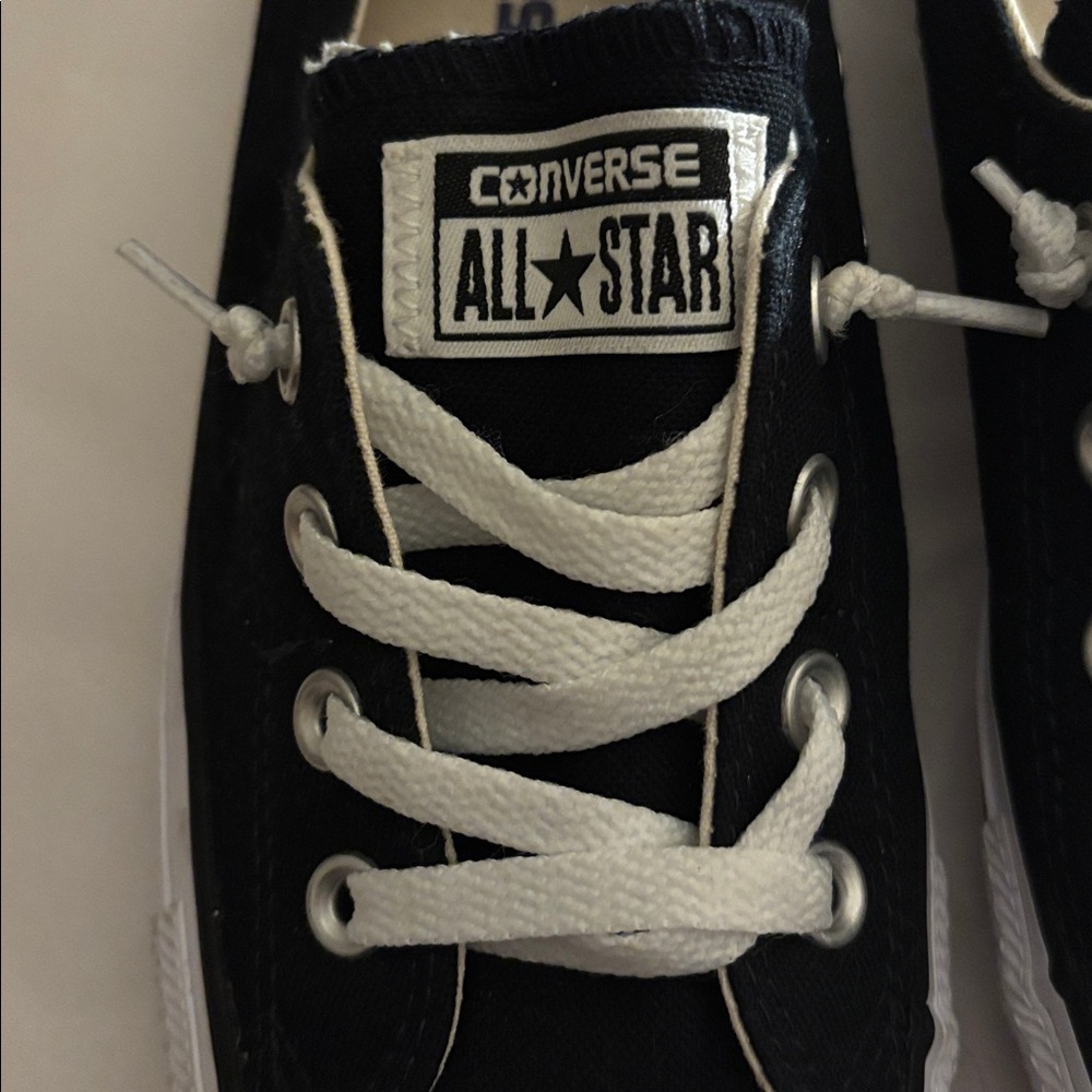 Converse All Star Black and White Sneakers - Picture 3 of 5
